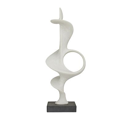Stella & Eve Polystone Sculpture with Black Base