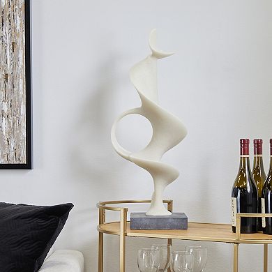 Stella & Eve Polystone Sculpture with Black Base