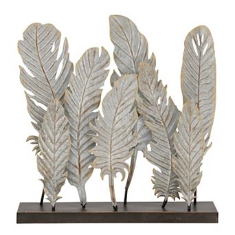 Stella & Eve Metal Feathers Sculpture
