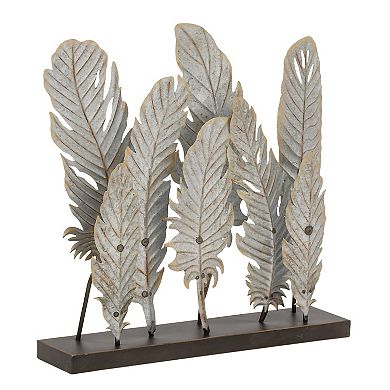 Stella & Eve Metal Feathers Sculpture