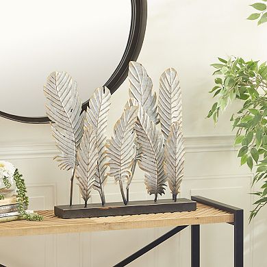 Stella & Eve Metal Feathers Sculpture