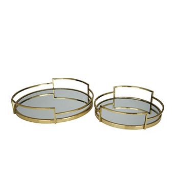 Stella & Eve Stainless Steel Mirrored Tray