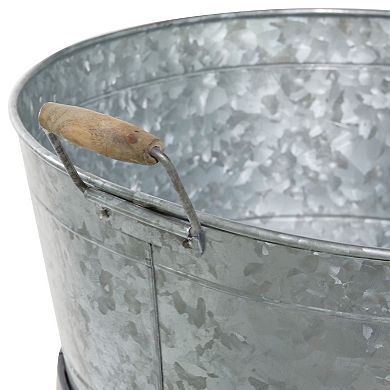 Stella & Eve Metal 6 Bottle Ice Bucket with Lower Shelf