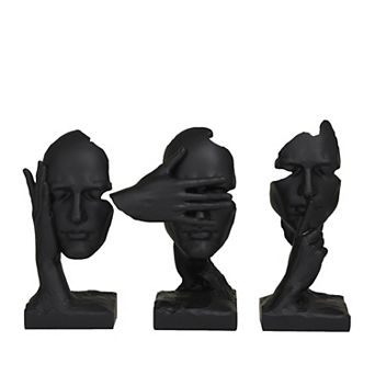 Stella & Eve The Novogratz Polystone Sculpture Decor Set of 3