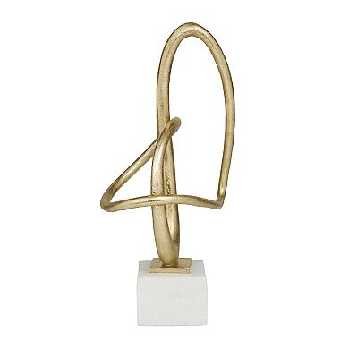 Stella & Eve Polystone Swirl Sculpture