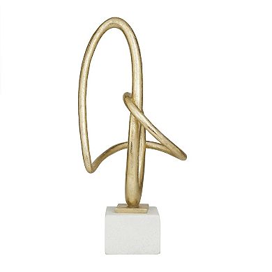 Stella & Eve Polystone Swirl Sculpture