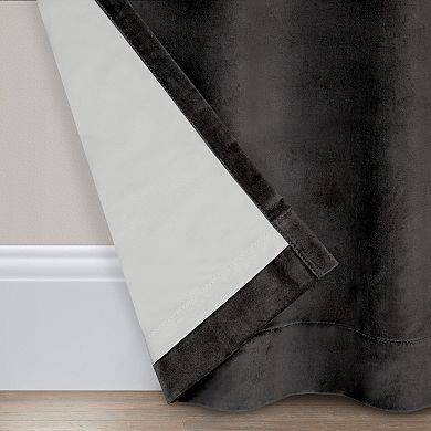 eclipse Luxury Velvet 100% Blackout Curtain Window Panel