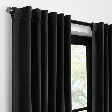 eclipse Luxury Velvet 100% Blackout Curtain Window Panel