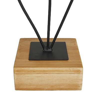 Stella & Eve Metal Leaf Sculpture with Wood Base