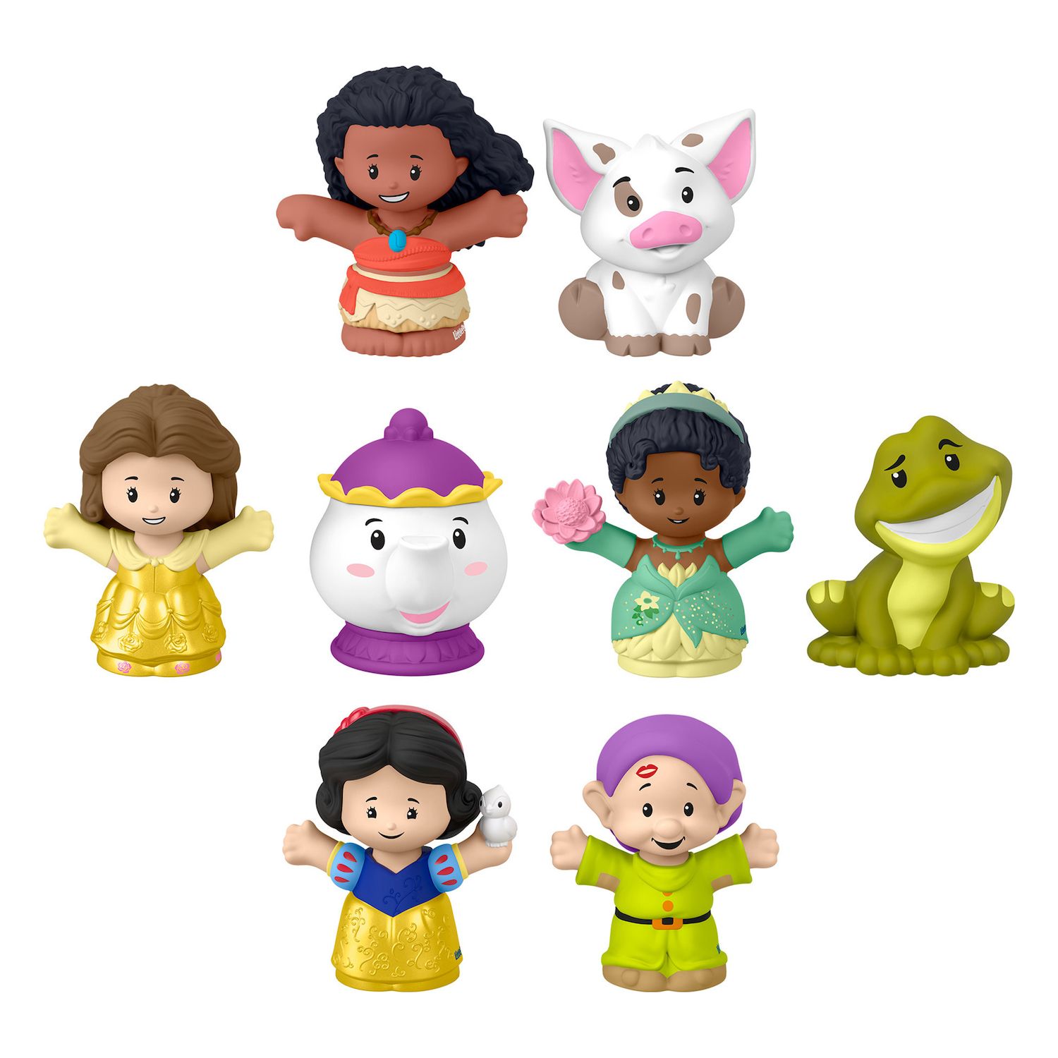Детские куклы Disney Princess Story Duos 8-Pack Figures by Fisher-Price Little People