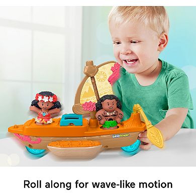 Disney's Moana & Maui Canoe & Figure Set by Fisher-Price Little People