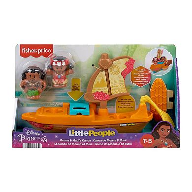 Disney's Moana & Maui Canoe & Figure Set by Fisher-Price Little People