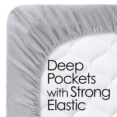 Lavish Home Wrinkle and Stain Resistant Microfiber 4-Piece Sheet Set with Pillowcases
