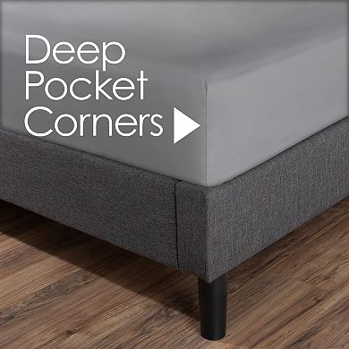 Lavish Home Wrinkle and Stain Resistant Microfiber 3-piece Sheet and Pillowcase Set