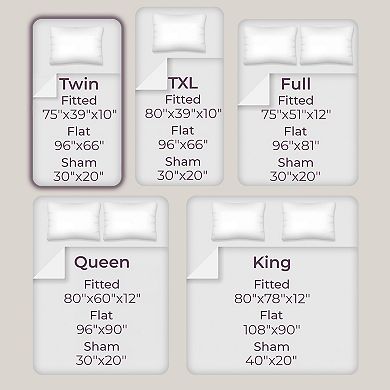 Lavish Home Wrinkle and Stain Resistant Microfiber 3-piece Sheet and Pillowcase Set
