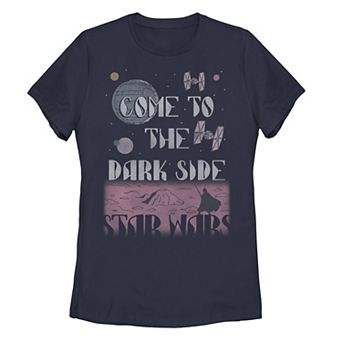 Juniors' Star Wars Come To The Dark Side Graphic Tee