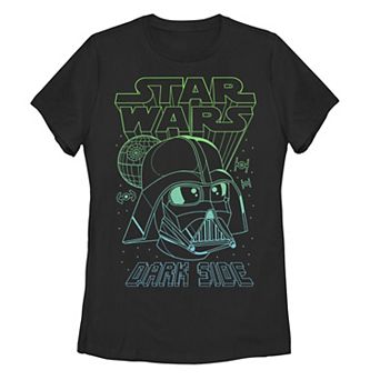 Juniors' Star Wars Gradient Lines Dark Side Graphic Tee
