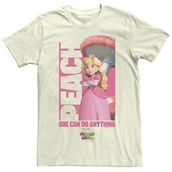 Men's The Super Mario Bros. Movie Princess Peach Can Do Anything Graphic Tee