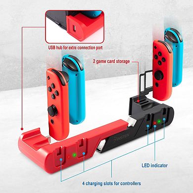 For Nintendo Switch & Oled Model Joycon Controller Charging Station Docking Base