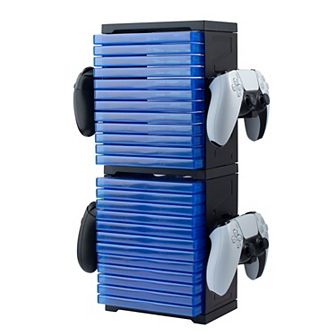 Game Storage Tower 24 Disc Rack Stand Holder For Ps5 Ps4 Xbox Pc Switch Games