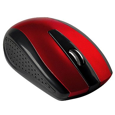 Wireless Mouse 2.4g Cordless Optical Adjustable Dpi For Laptop Computer, Red
