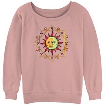 Juniors' Mad Engine Sun and Moon Zodiacs Slouchy Graphic Sweatshirt