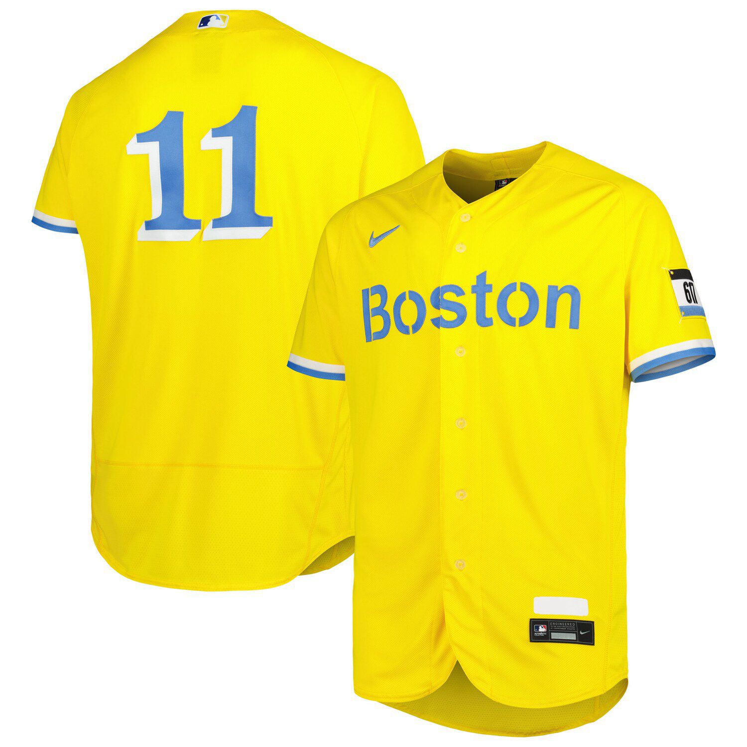 Xander Bogaerts Boston Red Sox Nike Preschool City Connect Script Replica  Jersey - Gold