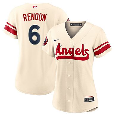 Women's Nike Anthony Rendon Cream Los Angeles Angels 2022 City Connect Replica Player Jersey