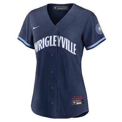 Women's Nike Navy Chicago Cubs City Connect Replica Jersey