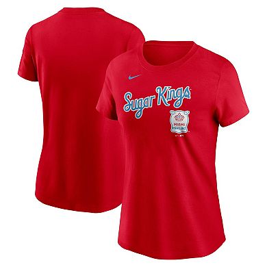 Women's Nike Red Miami Marlins City Connect Wordmark T-Shirt