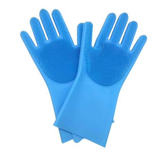 Department Store Dishwashing Cleaning Gloves Magic Silicone Rubber Dish  Washing Glove For Household Scrubber Kitchen Clean Tool Scrub