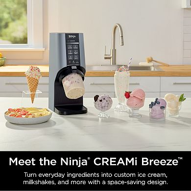 Ninja® CREAMi Breeze™ Ice Cream, Gelato & Sorbet Maker