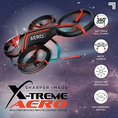 Sharper Image X-Treme Aero Stunt High-Performance Remote Control Drone