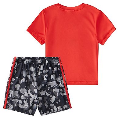 Baby Boy adidas Camo Logo Graphic Tee & Shorts