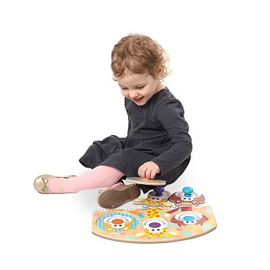 Melissa & Doug First Play 3-pc. Wooden Jumbo Knob Safari Animal Puzzle