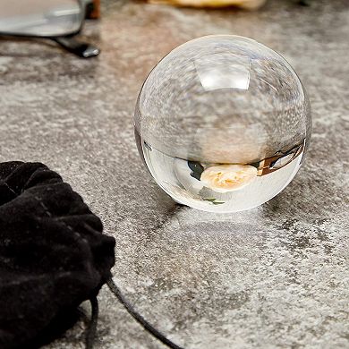 Okuna Outpost Clear Acrylic Juggling Balls and Velvet Bag for Beginners (2 Pack)