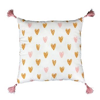 Harper Lane® Foil Hearts Aray Pillow
