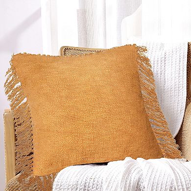 Harper Lane Genova Cotton Fringe Throw Pillow 