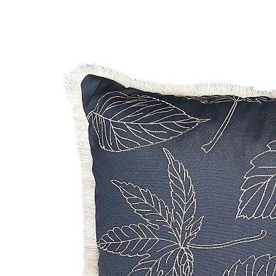 Harper Lane Fall Foliage Fringe Throw Pillow