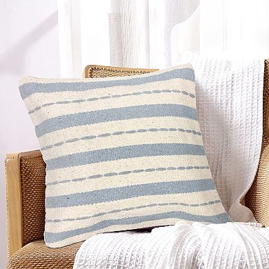 Harper Lane Venezia Cotton Striped Throw Pillow