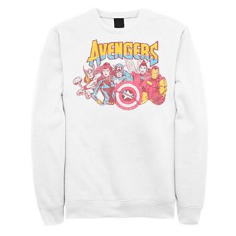 Men's Marvel Comics The Avengers Retro Group Shot Distressed Graphic Sweatshirt