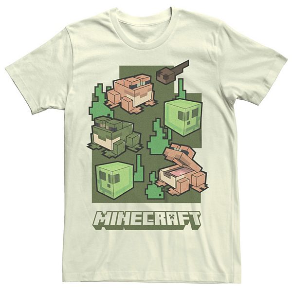 Men's Minecraft Wild Frogs Tadpole Graphic Tee