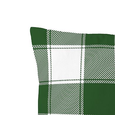 Harper Lane Cabin Green Plaid Throw Pillow