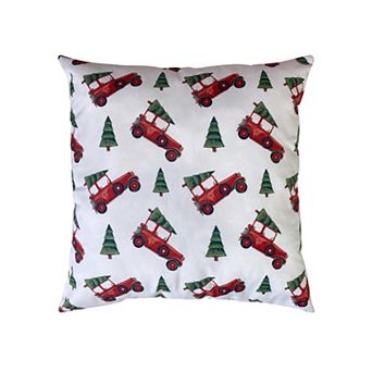 Harper Lane Red Vintage Car Throw Pillow