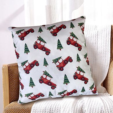 Harper Lane Red Vintage Car Throw Pillow