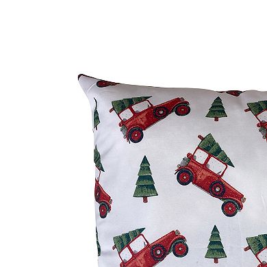Harper Lane Red Vintage Car Throw Pillow
