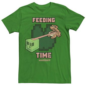 Men's Minecraft Frog Feeding Time Graphic Tee