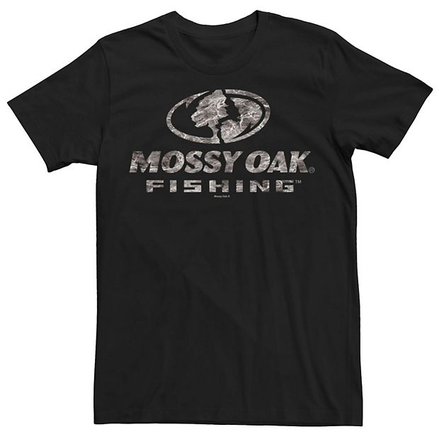 Men's Mossy Oak Water Fishing Logo Graphic Tee Black 2x Large, Size: 2XL