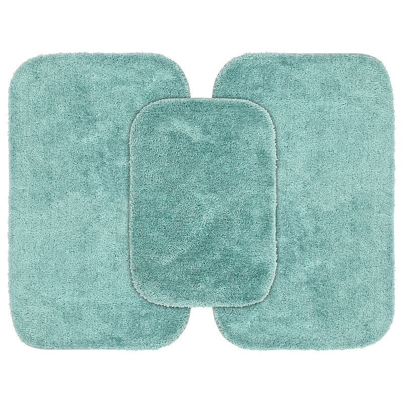 Chenille Shaggy 24x40 Bath Rug Aqua