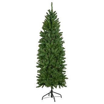 Northlight 7.5' Unlit Pencil White River Fir Artificial Christmas Tree